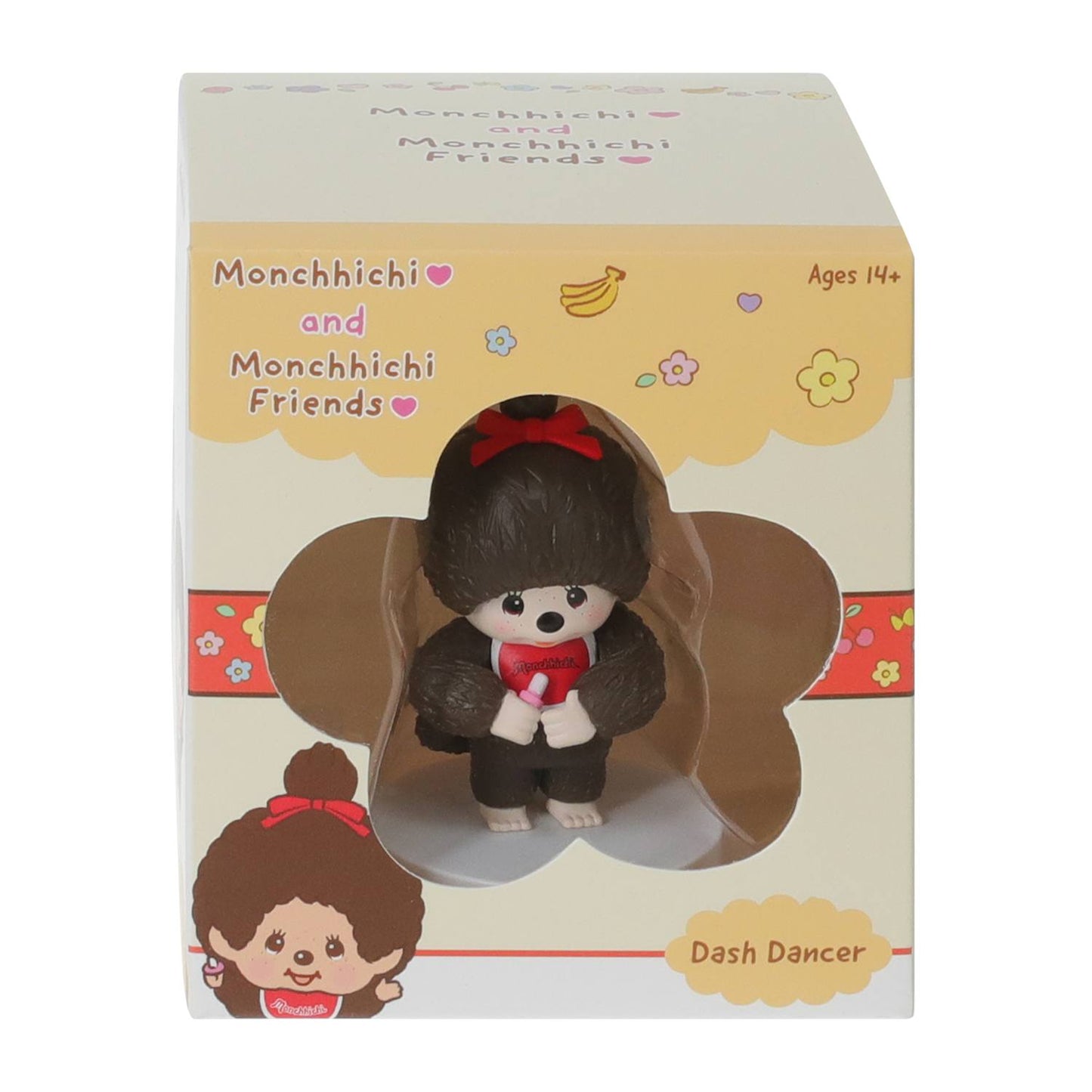 Monchhichi Figurin de plástico  cms aprox Dash Dancer tipo bobble-head