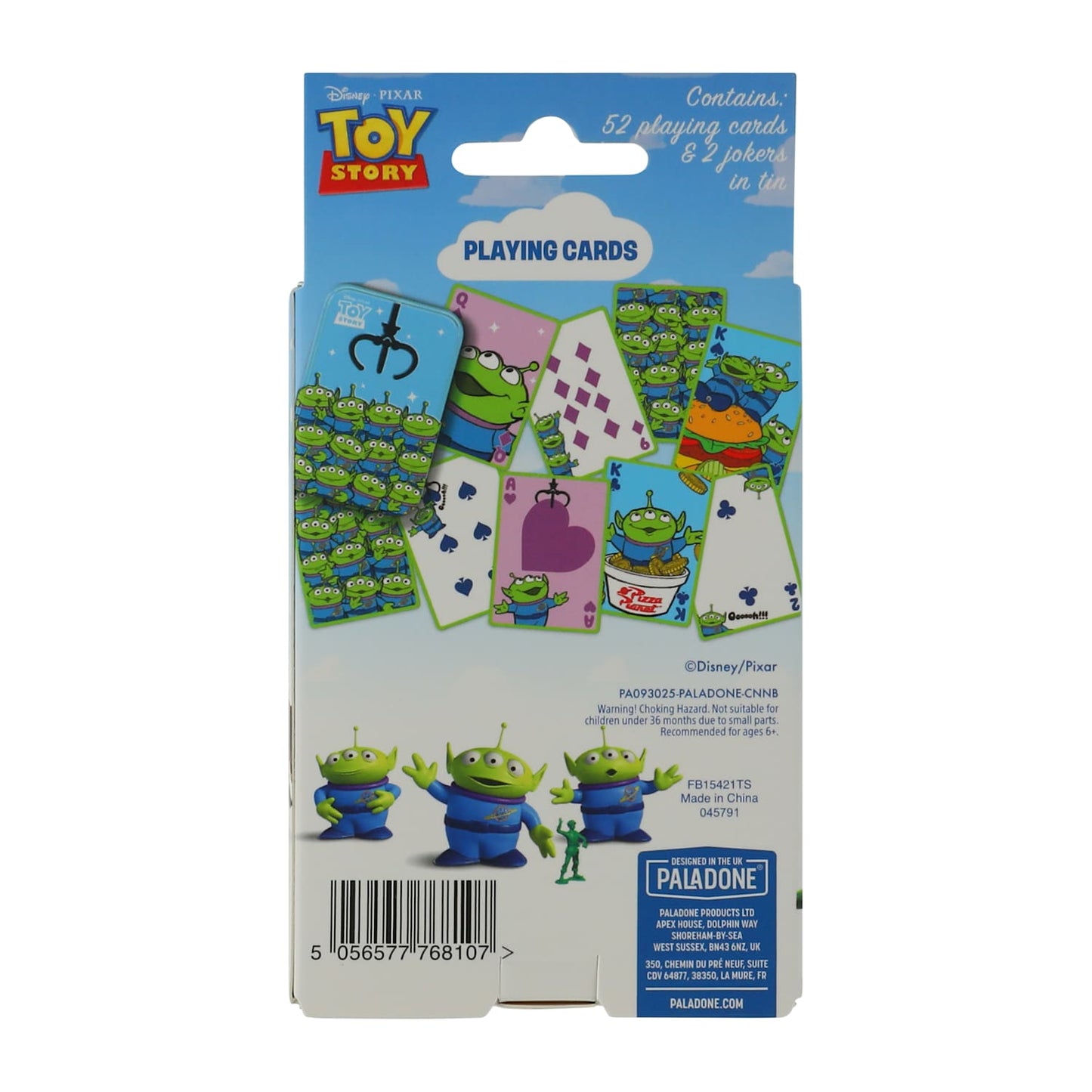 Juego de Naipes Baraja toy story con lata coleccionable