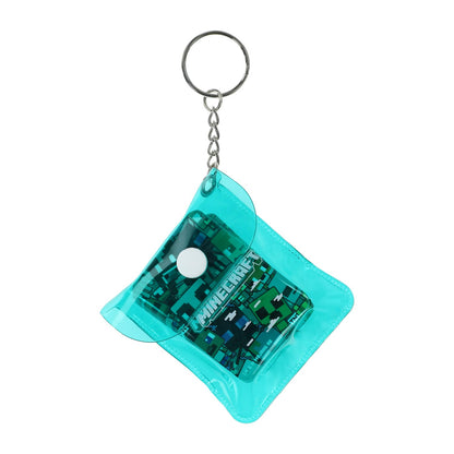 Mini Naipes barajas con Estuche llavero Minecraft