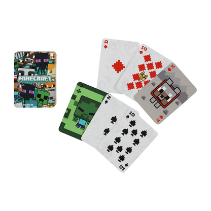 Mini Naipes barajas con Estuche llavero Minecraft