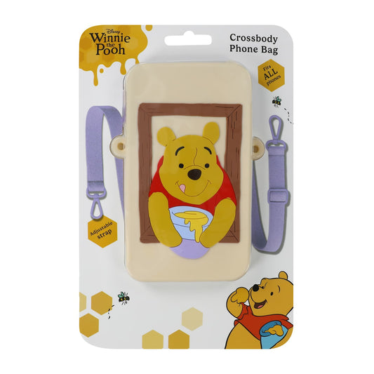 Pooh Crossbody Disney bolsa para teléfono de Silicon Blando