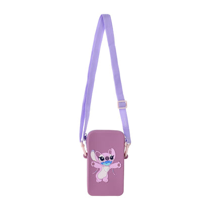 Stitch Crossbody Disney bolsa para teléfono de Silicon Blando
