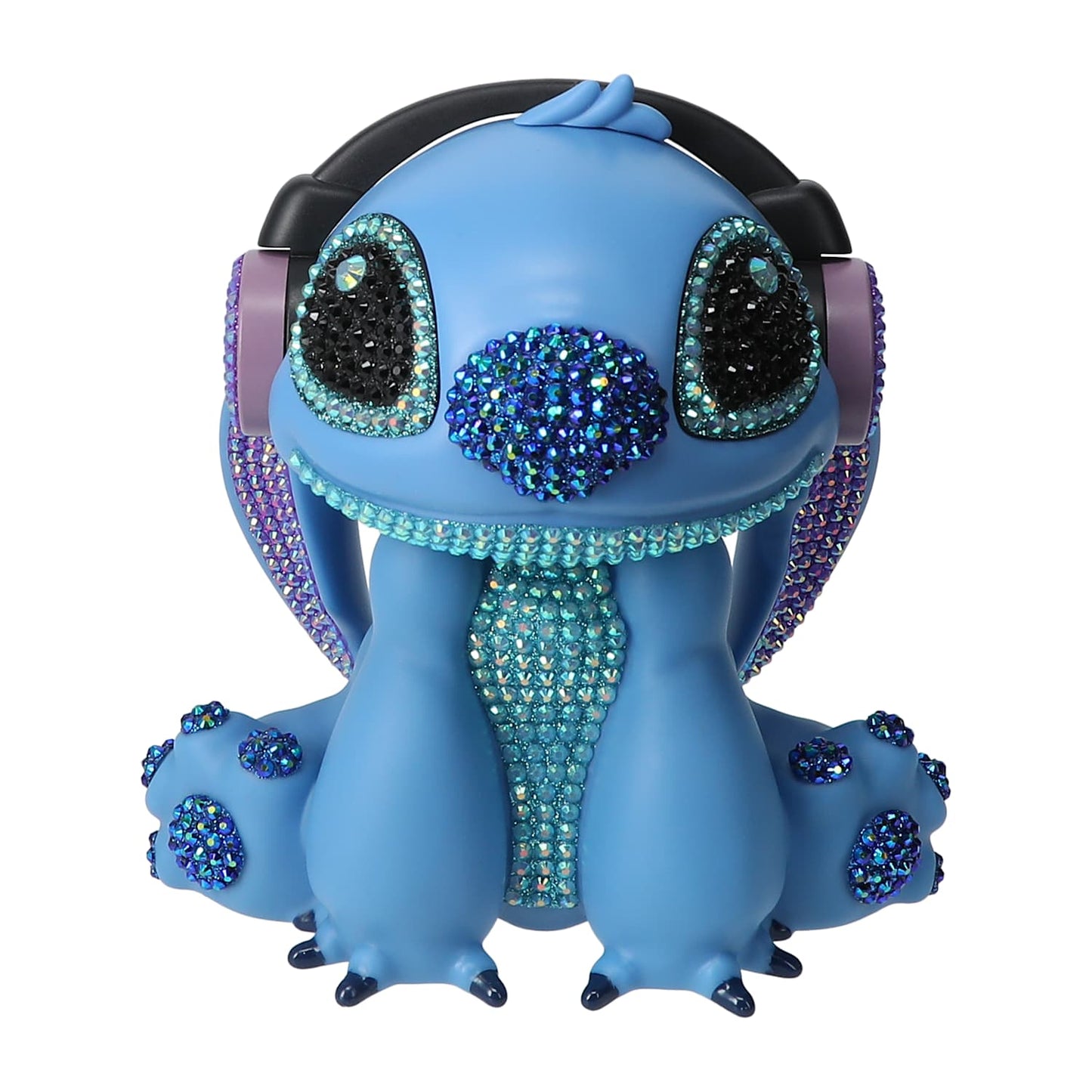 Disney Stitch Bocina Inalambrica Bluetooth con radio y luz led con cristales
