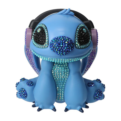 Disney Stitch Bocina Inalambrica Bluetooth con radio y luz led con cristales