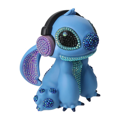 Disney Stitch Bocina Inalambrica Bluetooth con radio y luz led con cristales