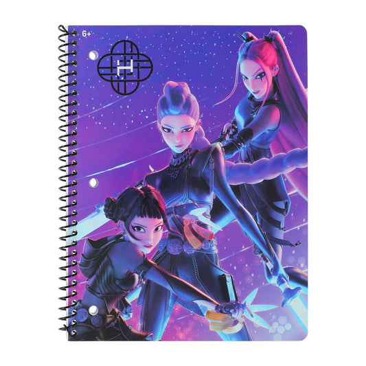 Netflix K-Pop Demon Hunters cuaderno Profesional 80 hojas rayado