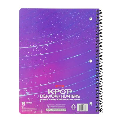 Netflix K-Pop Demon Hunters cuaderno Profesional 80 hojas rayado