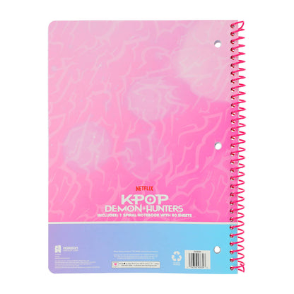 Netflix K-Pop Demon Hunters cuaderno Profesional 80 hojas rayado Saja Boys