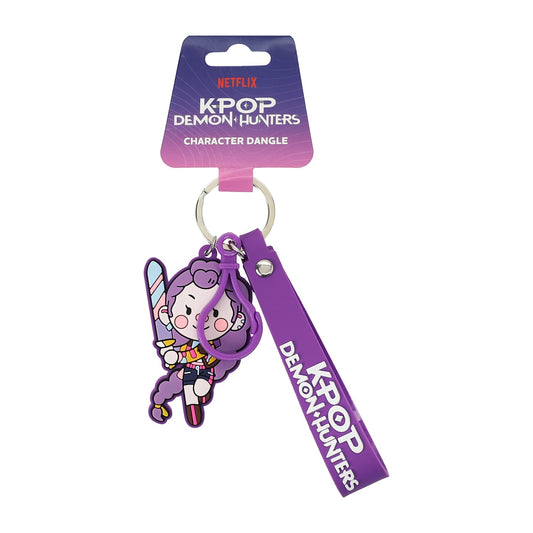 K-Pop Demon Hunters Llavero plano con Wristlet