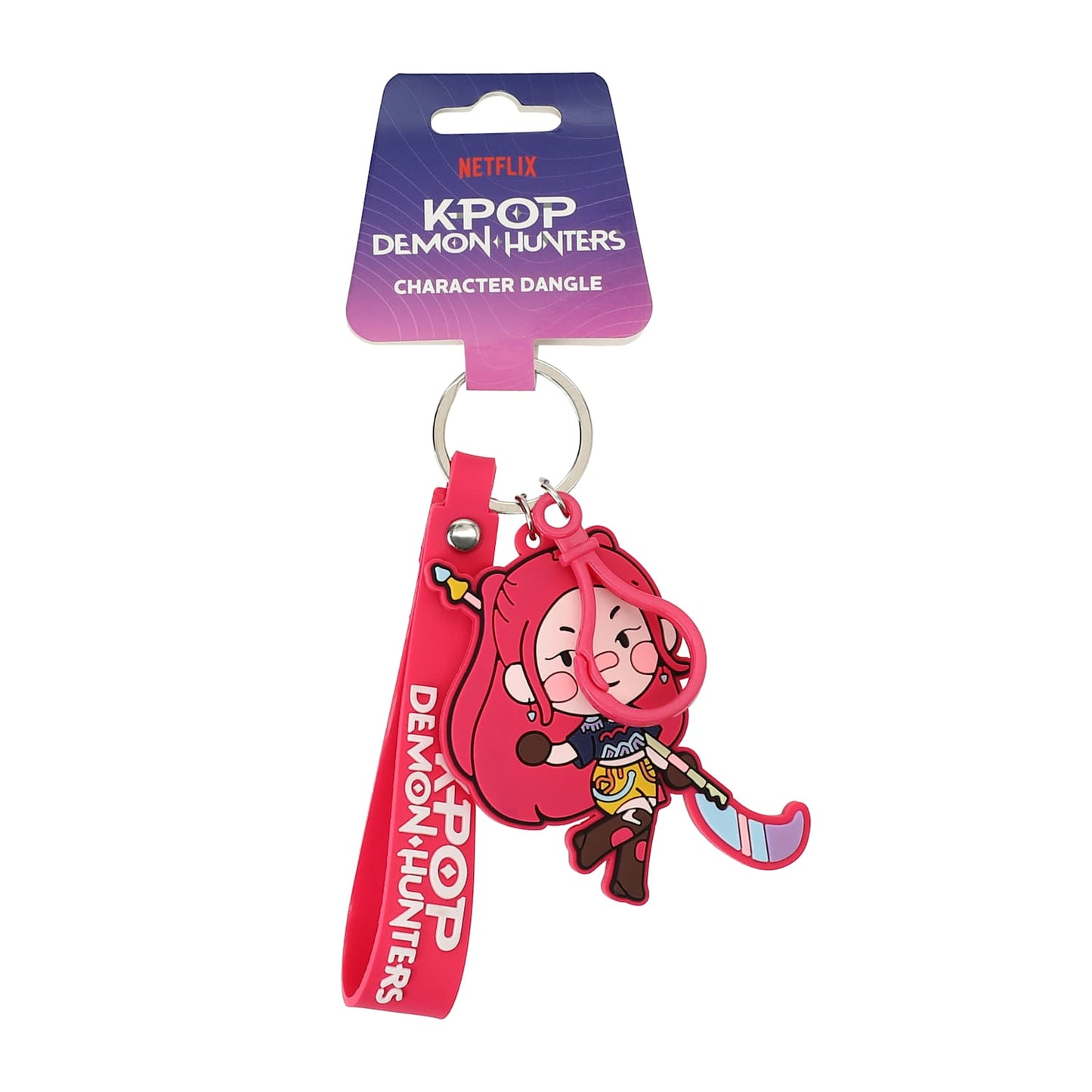 K-Pop Demon Hunters Llavero plano con Wristlet