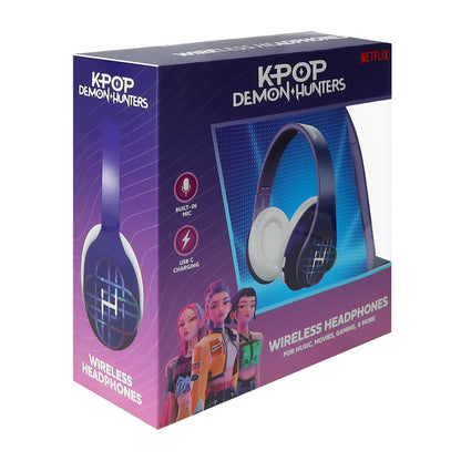 Netflix K-pop Demon Hunters audífonos inalámbricos con micrófono (wireless)
