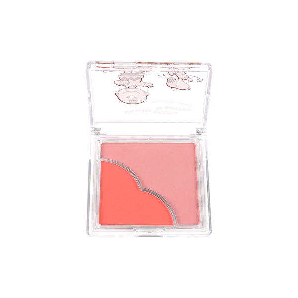 Snoopy 75 Aniversario Peanuts Charlie Brown blush duo abierto
