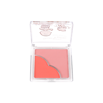 Snoopy 75 Aniversario Peanuts Charlie Brown blush duo abierto
