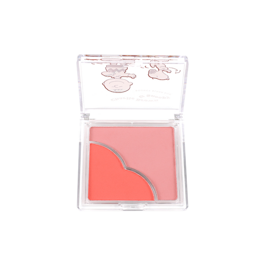 Snoopy 75 Aniversario Peanuts Charlie Brown blush duo abierto