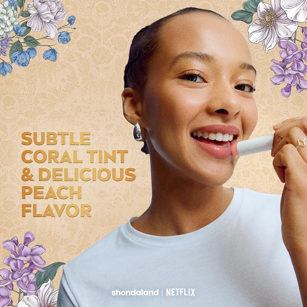 Bridgerton Nivea Labello balm Peach Tea