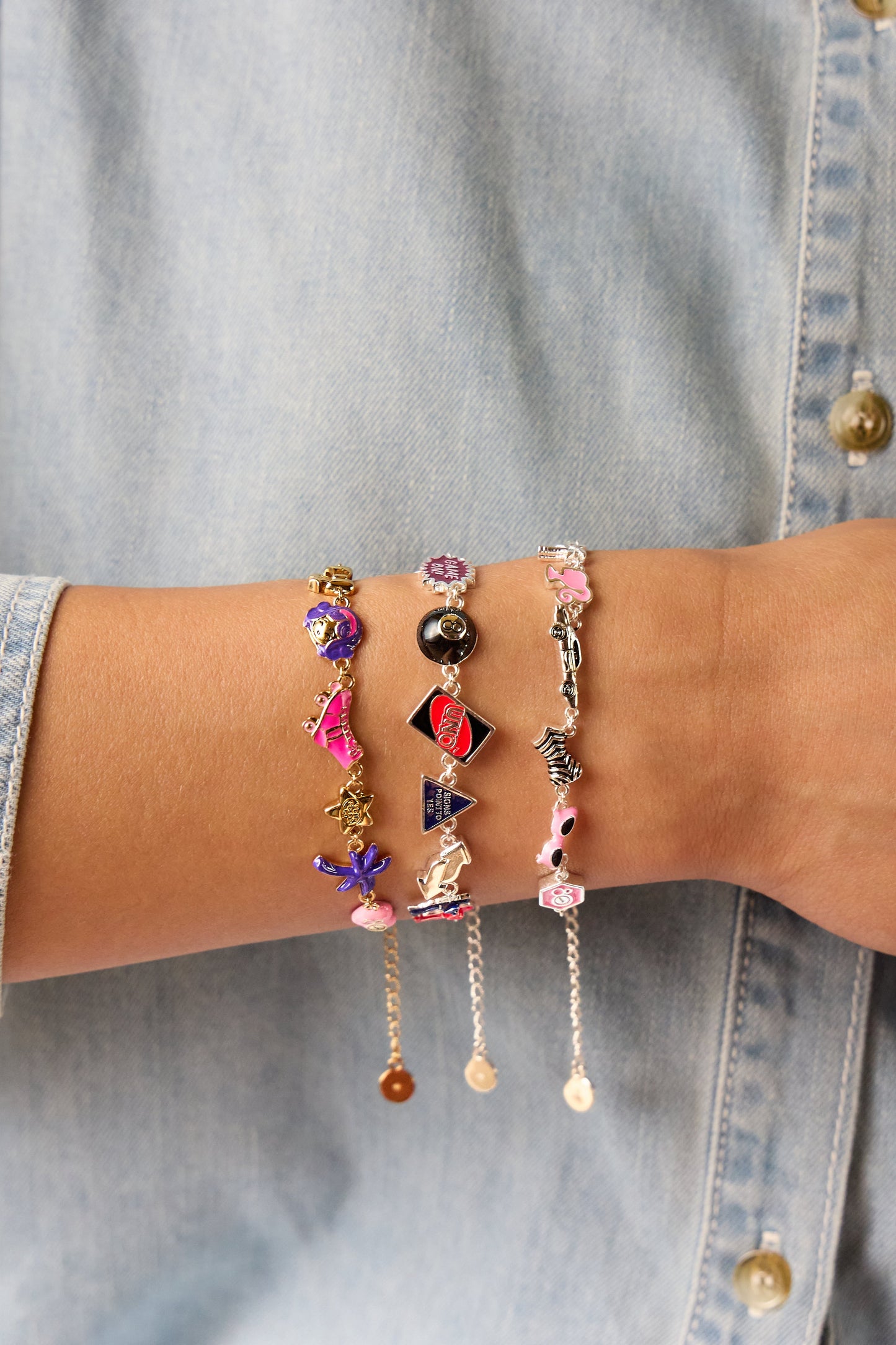 ENTREGA INMEDIATA Pulsera Mattel® 80th Barbie™ x Polly Pocket® Alex+Ani ORIGINAL Joyeria Original Licencia Mattel