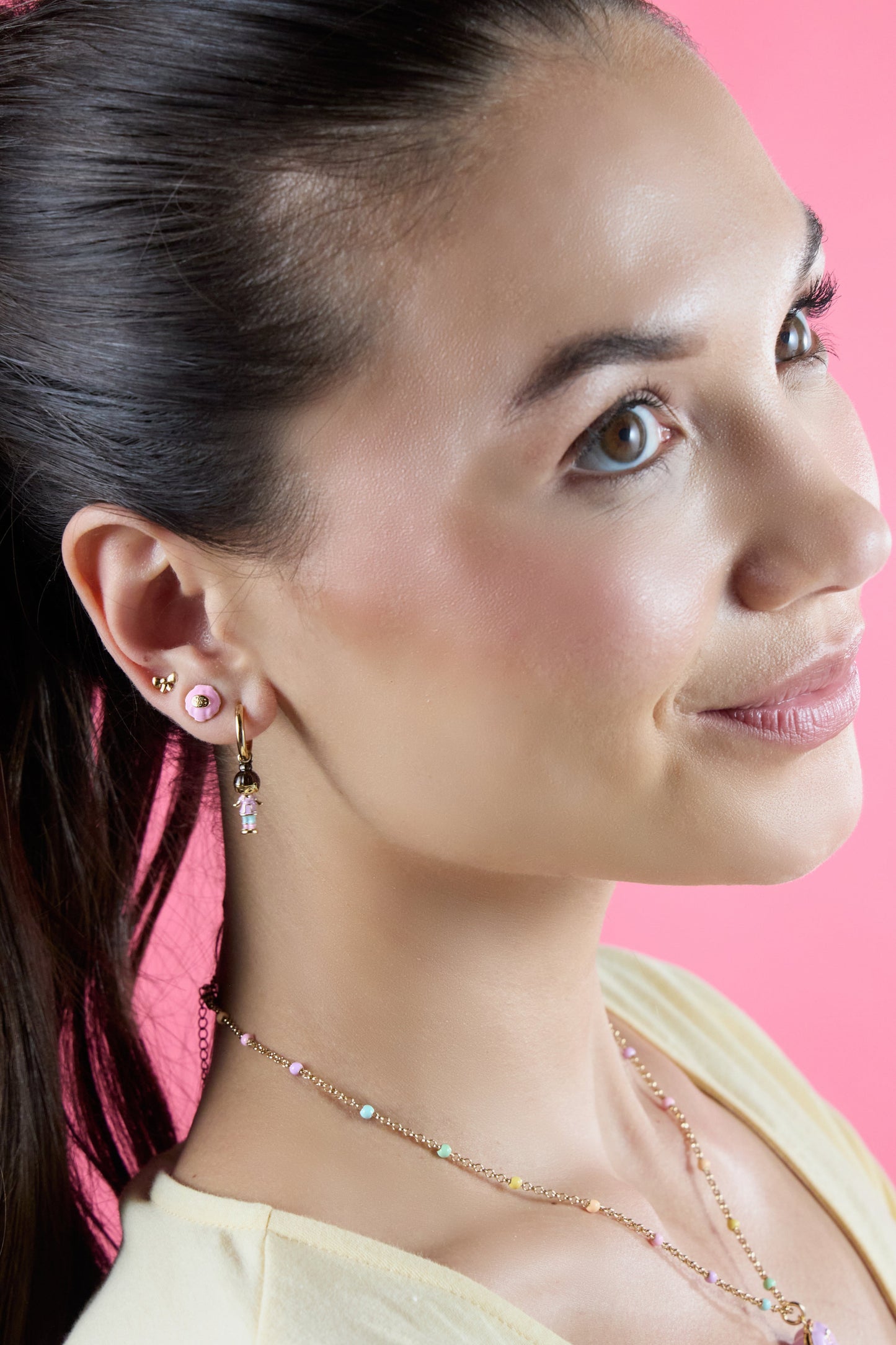 ⚠️PREVENTA IMPORTACIÓN Set de Aretes Polly Pocket™ (3 Piezas) Alex+Ani ORIGINAL Joyeria Original Licencia Mattel Se enviará alrededor de 15 días después de su compra
