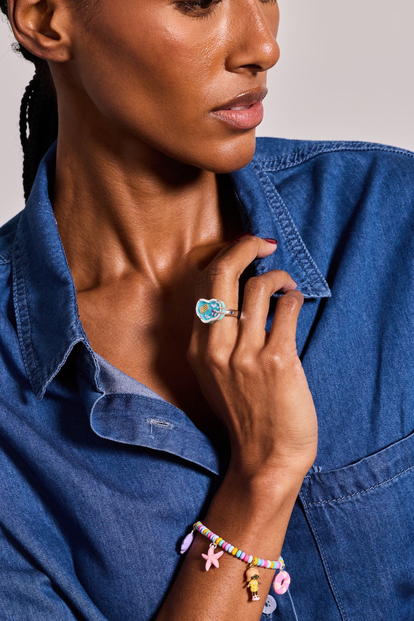 Anillo Edición Limitada Polly Pocket™ Pool Party Alex+Ani ORIGINAL Joyeria Original Licencia Mattel