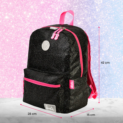 Mochila Barbie negra de Glitter