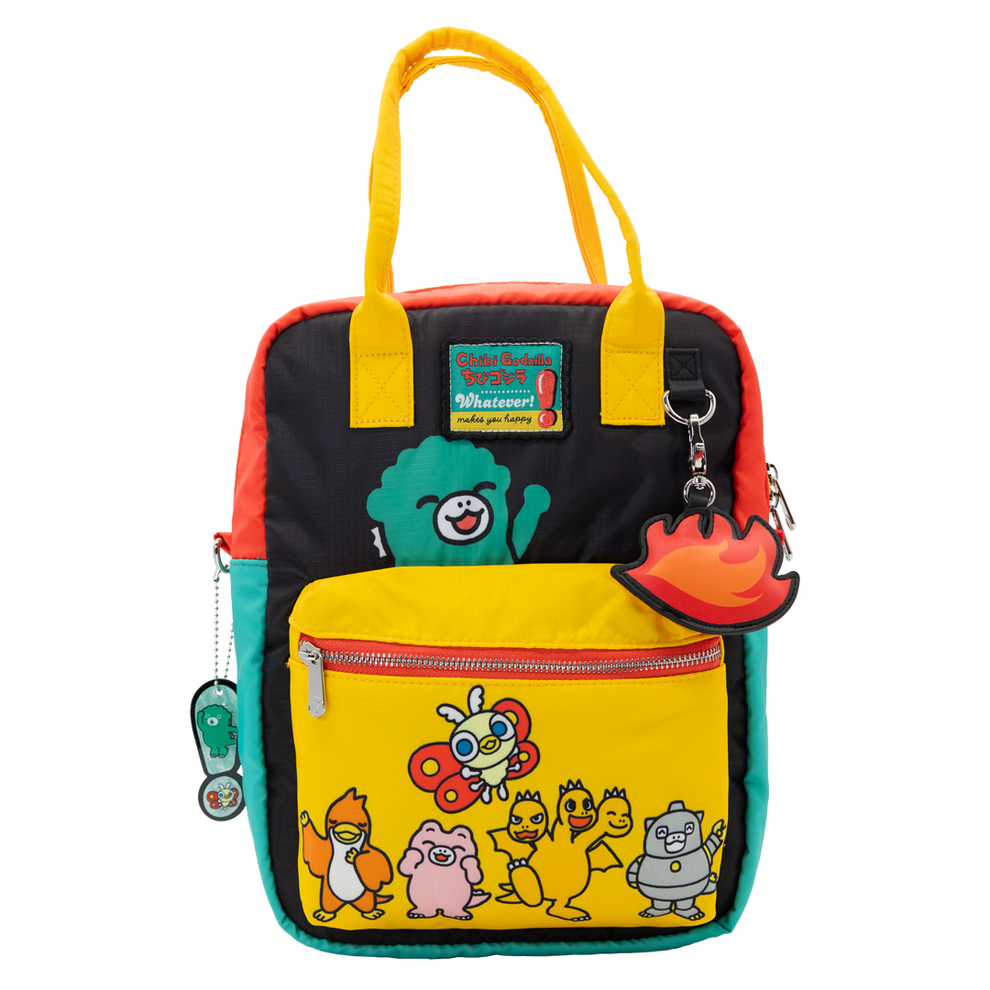 ⚠️PREVENTA IMPORTACIÓN Mochila reversible convertible Se enviará aprox 7-10 días habiles después de su compra Chibi Godzilla