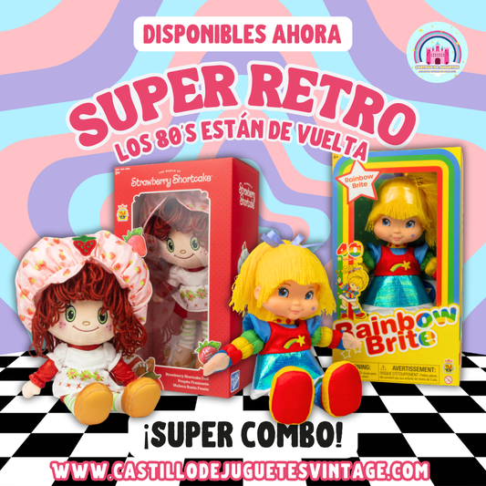 Combo Rainbow Brite y Rosita Fresita Tela (incluye una y una)