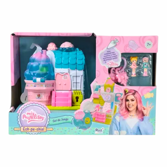 Shopkins Mis Pastelitos Sweet House Esh-pe-shial Set de Juego Cool Café Azul