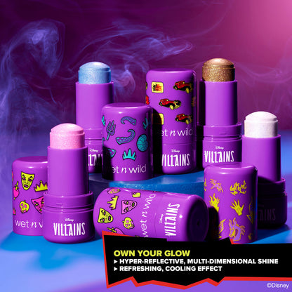⚠️ PREVENTA Maquillaje Disney Villains Highlighter Iluminador en barra Unpredictable