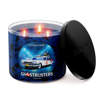Ecto-1 Ghostbusters 3-Wick Candle - vela prendida