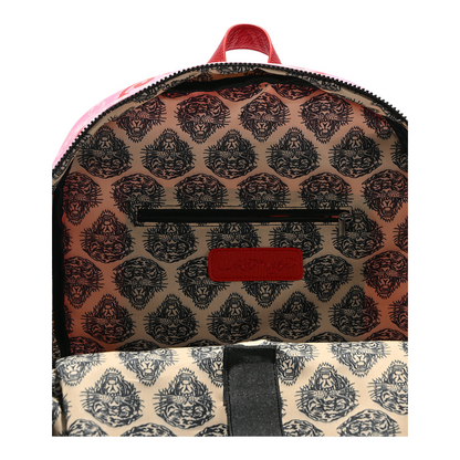 Mochila rosa con cristales Ed Hardy 42x37cm aprox