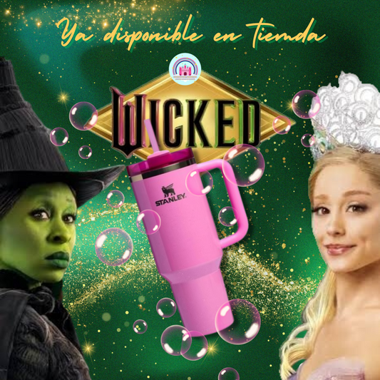 Stanley WICKED Glinda 40 Oz (1 lt) Rosa con Glitter