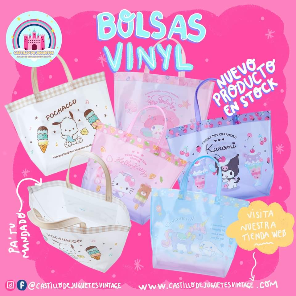 Bolsa vinyl Sanrio Original (importado de Japón)