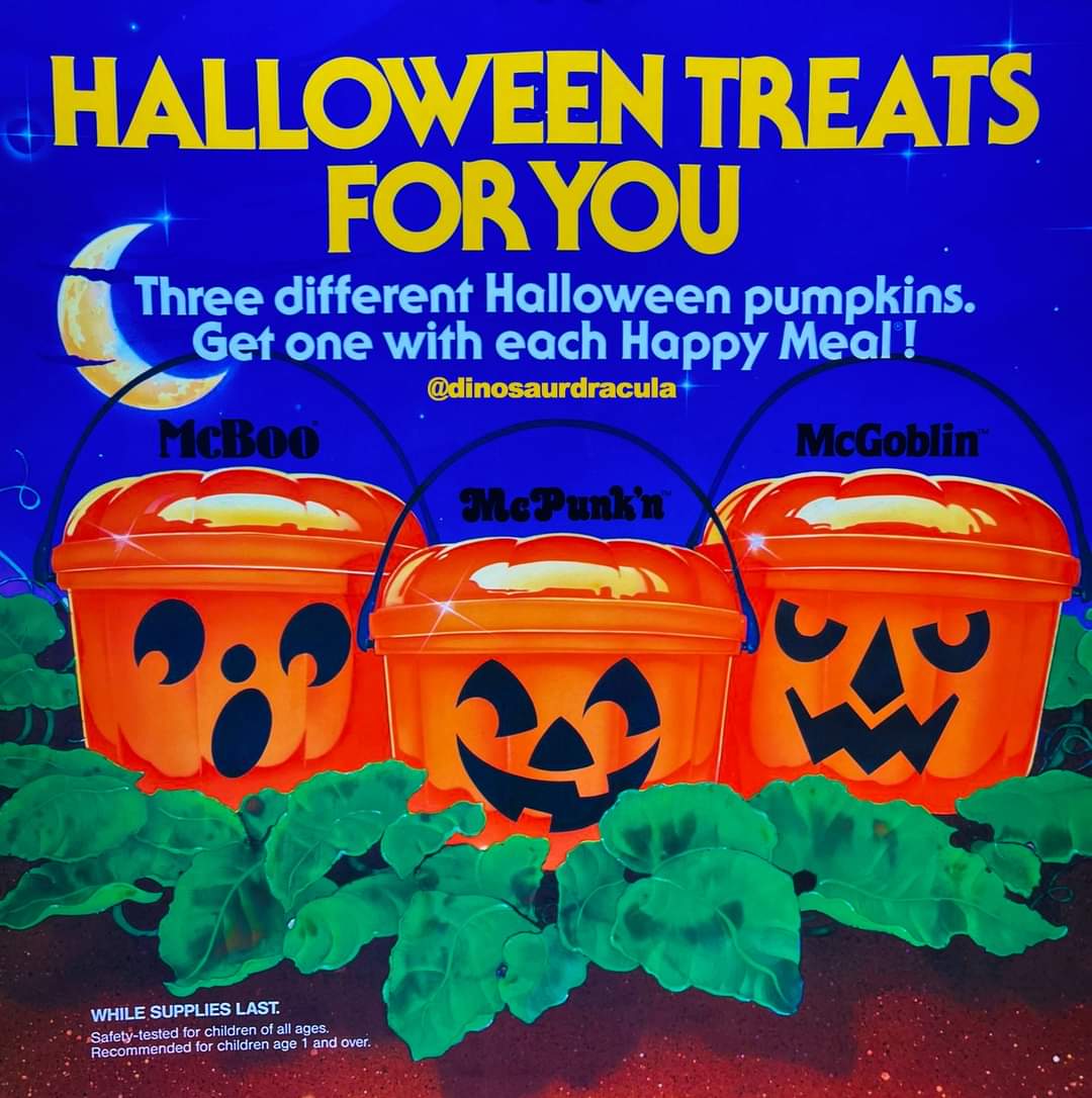 Cubeta McBoo 1986 McDonald's - Happy Meal Halloween