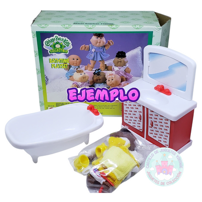Cabbage Patch Vintage Bathtime set con bebé mini (10 cms) y accesorios sorpresa