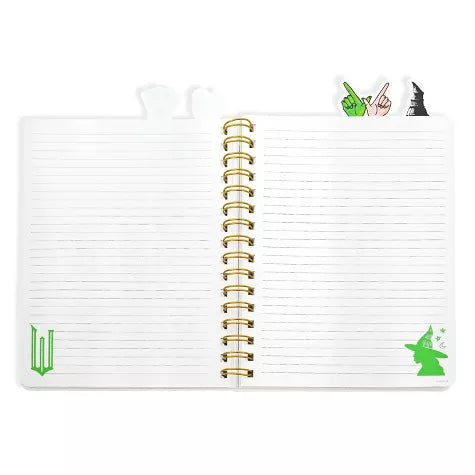 Libreta Wicked Elphaba con separadores. 96 hojas DIY