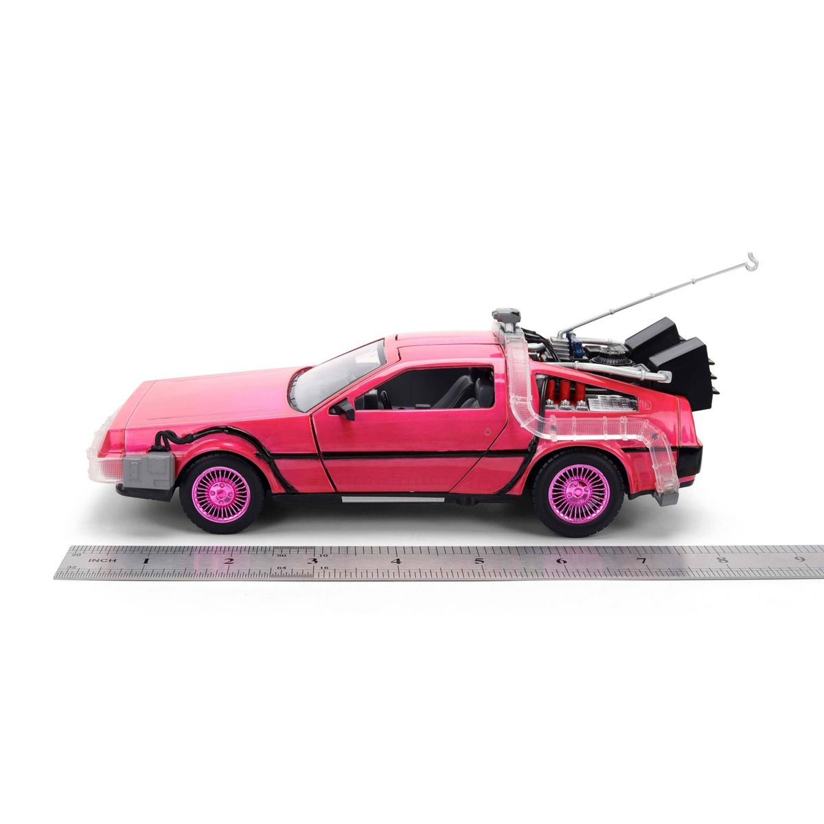 Jada Diecast Escala 1:24 DeLorean Rosa Back to the Future