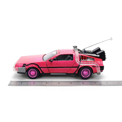 Jada Diecast Escala 1:24 DeLorean Rosa Back to the Future