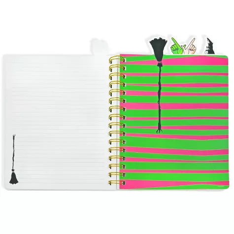 Libreta Wicked Elphaba con separadores. 96 hojas DIY