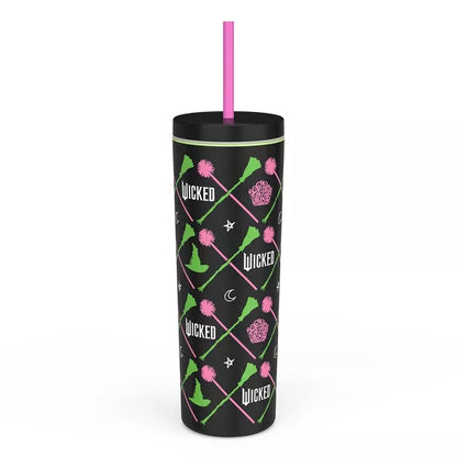 Wicked Tumbler plástico 20oz official merch Negro