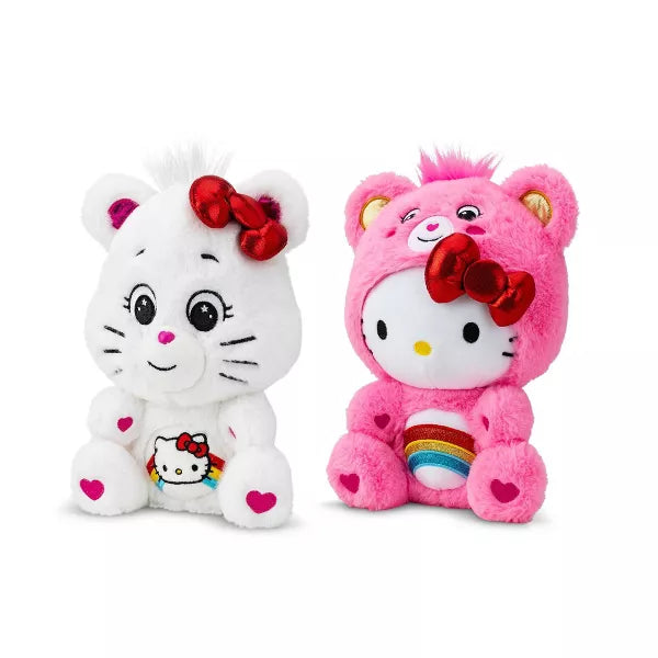 Set de 2 Peluches: Hello Kitty Loves Cheer Bear