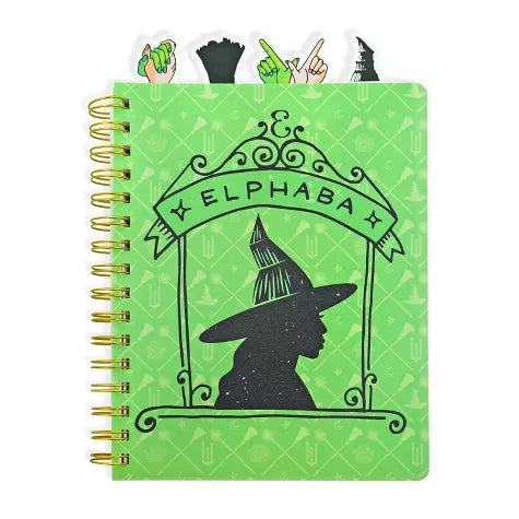 Libreta Wicked Elphaba con separadores. 96 hojas DIY