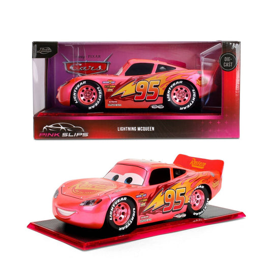 Jada Diecast Escala 1:24 Rayo McQueen Rosa Cars Pink Slips
