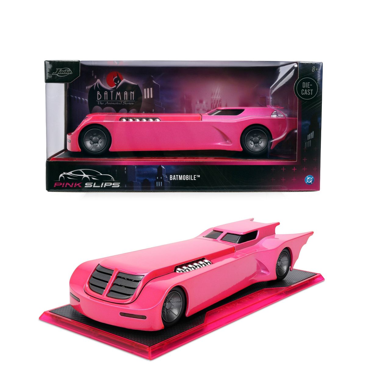 Jada Diecast Escala 1:24 Batimóvil Rosa