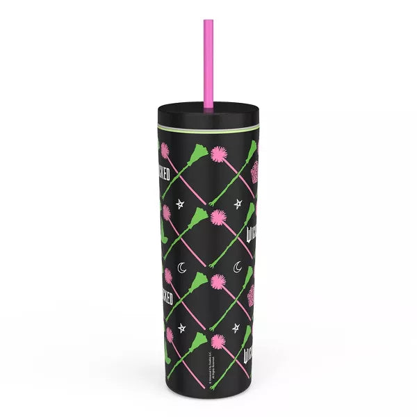 Wicked Tumbler plástico 20oz official merch Negro