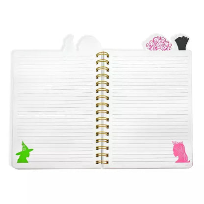 Libreta Wicked Unlimited con separadores. 96 hojas. Elphaba y Glinda DIY