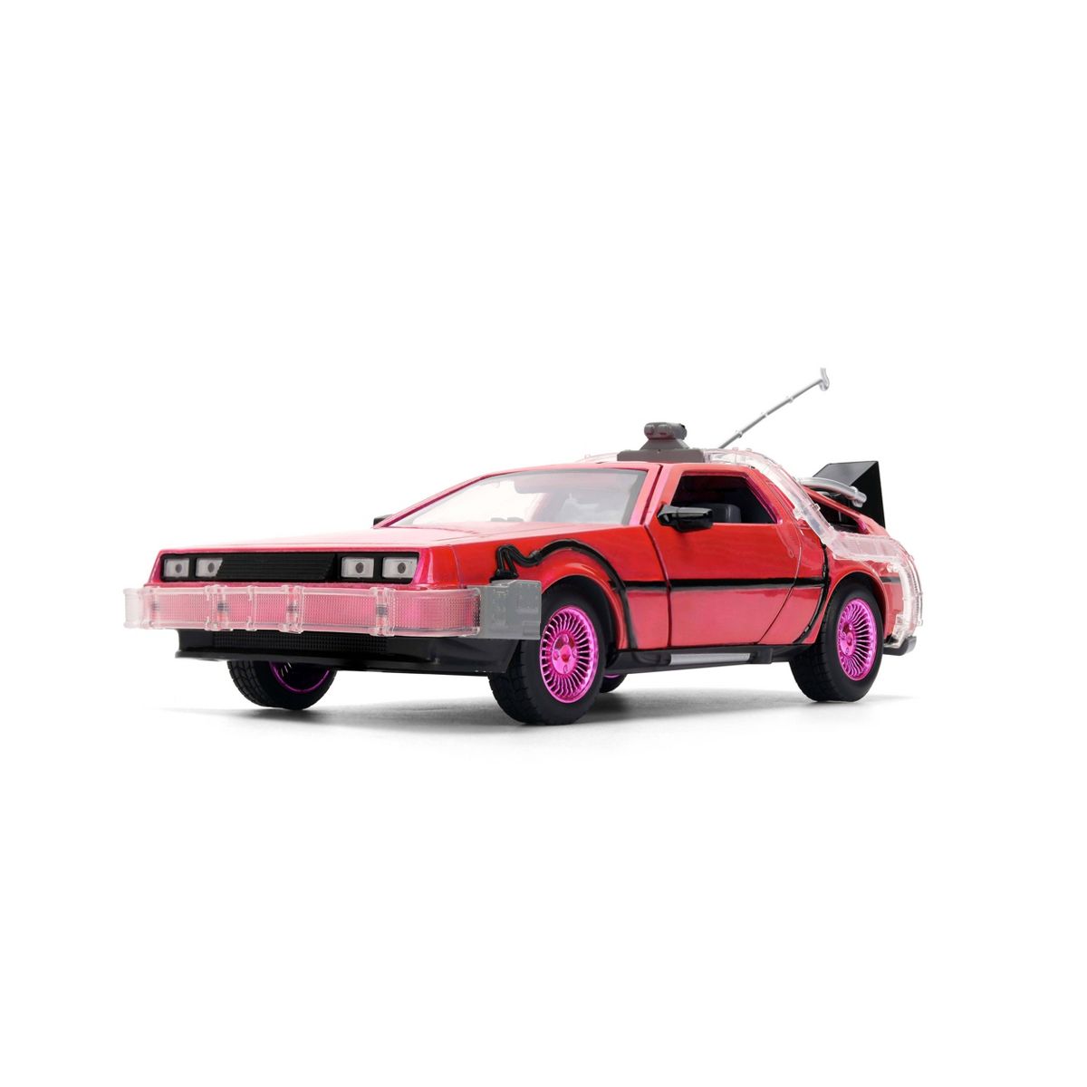 Jada Diecast Escala 1:24 DeLorean Rosa Back to the Future