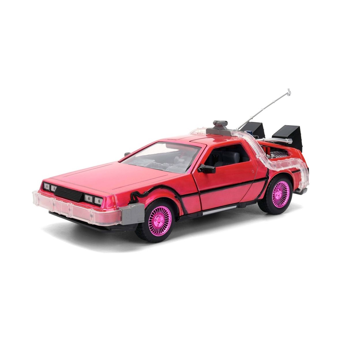 Jada Diecast Escala 1:24 DeLorean Rosa Back to the Future