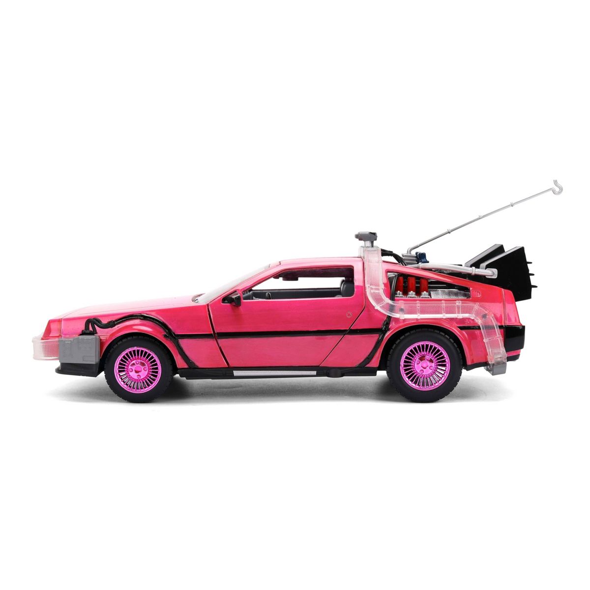 Jada Diecast Escala 1:24 DeLorean Rosa Back to the Future