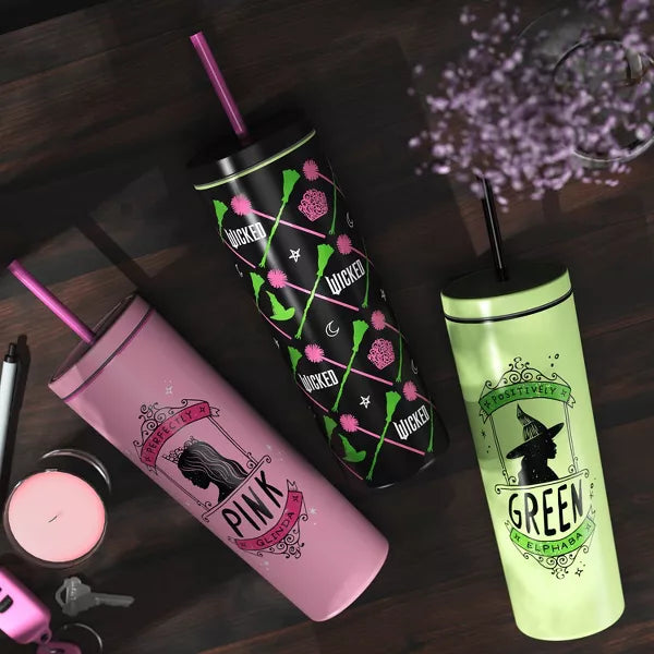 Wicked Tumbler plástico 20oz official merch Glinda