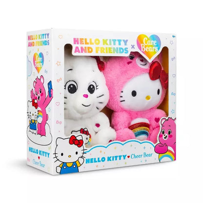 Set de 2 Peluches: Hello Kitty Loves Cheer Bear