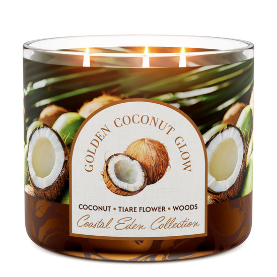 Goose Creek Vela Tres Pábilos Golden Coconut Glow